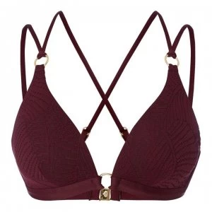 Image of Jets Jets Luscious Tri Bikini Top - PLUM