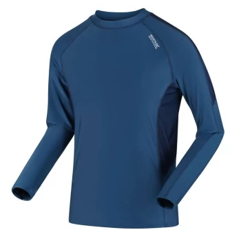Image of Regatta Long Sleeve Rash Guard Swim Top - DynBlu/MnltD
