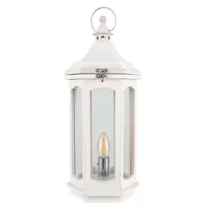 Image of Pacific Lifestyle Adaline Lantern Table Lamp, White