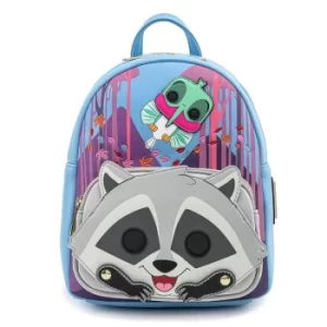 Image of Pop By Loungefly Disney Pocahontas Meeko Flit Earthday Cosplay Mini Backpack