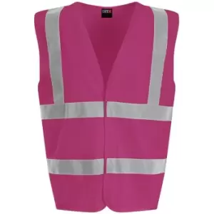 Image of PRO RTX High Visibility Unisex Waistcoat (XL) (Raspberry) - Raspberry