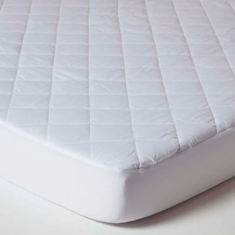 Image of Homescapes Quilted Waterproof Mattress Protector, Euro 160 X 200 Cm