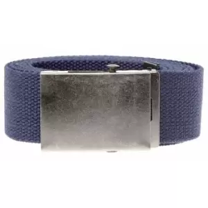Image of Duke Mens Kingsize Edward Plain Webbing Belt (2XL) (Navy)