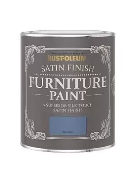 Image of Rust-Oleum Satin Finish Washable Furniture Paint In Blue River - 750 Ml Tin