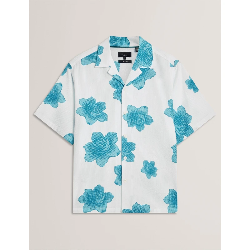 Image of Ted Baker Ted SS S/Sckr Floral Sn62 White male S (2)