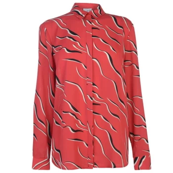 Image of Linea Wave print woven top - Multi-Coloured