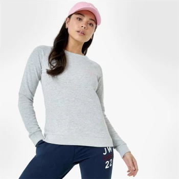 Image of Jack Wills Colby Lightweight Logo Sweatshirt - Grey Marl