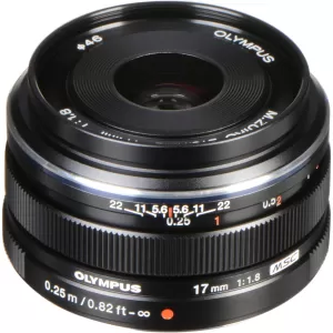Image of M.ZUIKO Digital 17mm f1.8 Lens Black