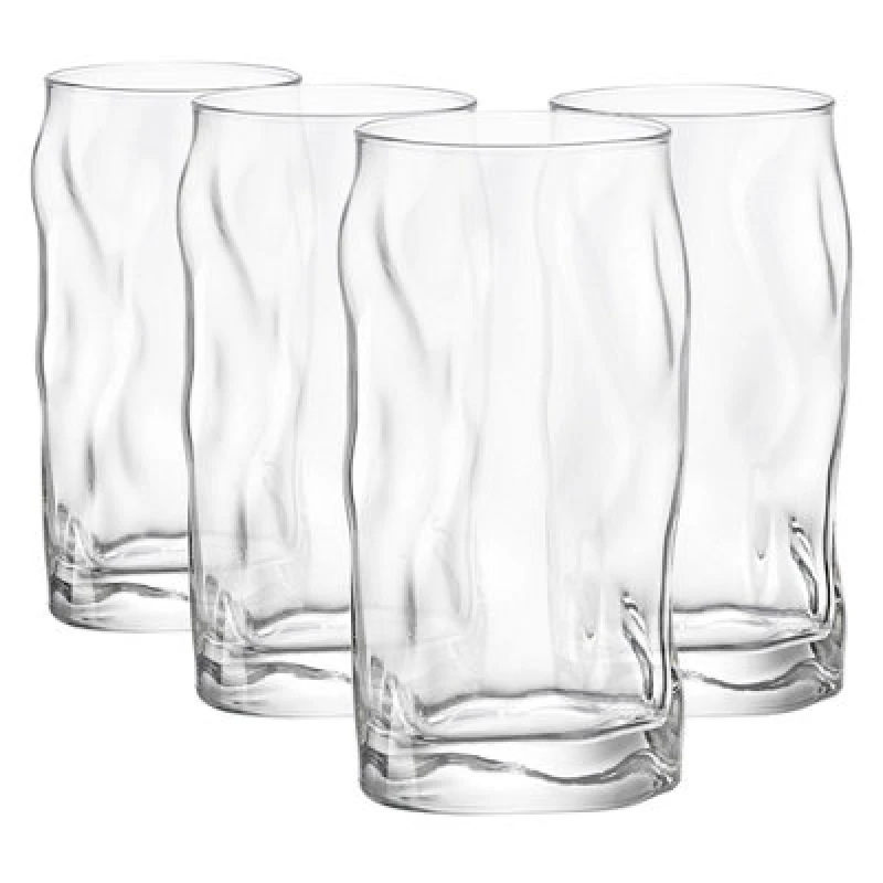 Image of Bormioli Rocco Sorgente Highball Glasses - 460ml - Pack of 4 Clear unisex