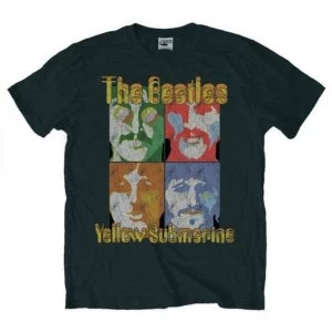 Image of The Beatles Sea of Science Mens X-Large T-Shirt - Black
