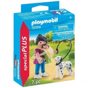 Image of Playmobil Special Plus Mother With Baby and Dog Playset