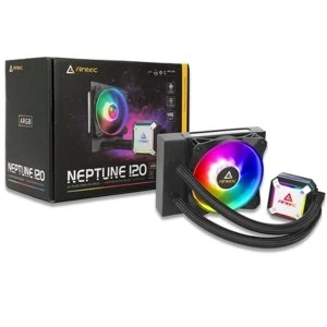 Image of Antec Neptune 120 Universal Socket 120mm PWM 1600RPM ARGB LED AiO Liquid CPU Cooler with Wired ARGB Fan Controller