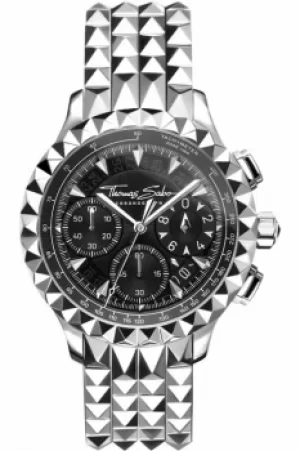 Image of Thomas Sabo Pyramid Rebel at Heart Watch WA0358-201-203-43MM