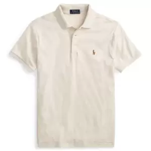 Image of Polo Ralph Lauren Slim Pima Polo Shirt - Cream
