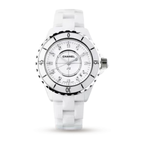 Image of J12 White Ceramic and Steel 33mm Ladies Watch