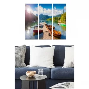 Image of MDF6762308 Multicolor Decorative MDF Painting (3 Pieces)