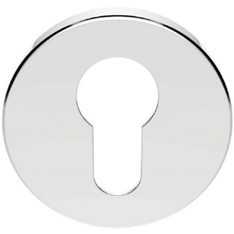 Image of Loops 51mm Euro Profile Round Escutcheon 8mm Depth Concealed Fix Polished Chrome Multi unisex