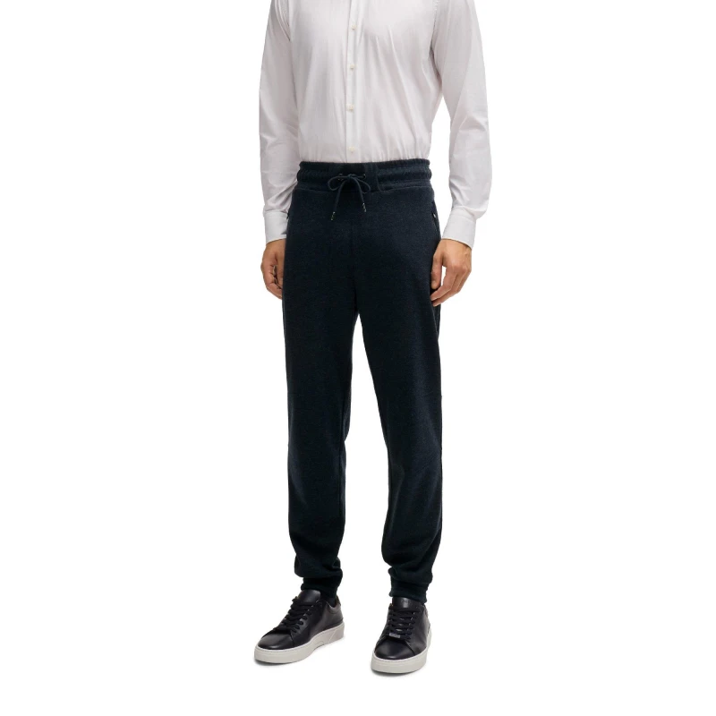 Image of Boss Mens P Lamont Short Sleeve Polo Shirt Dark Blue male S