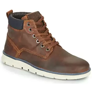 Image of Jack Jones JR TUBAR LEATHER boys's Childrens Mid Boots in Brown,4,5,6,2.5