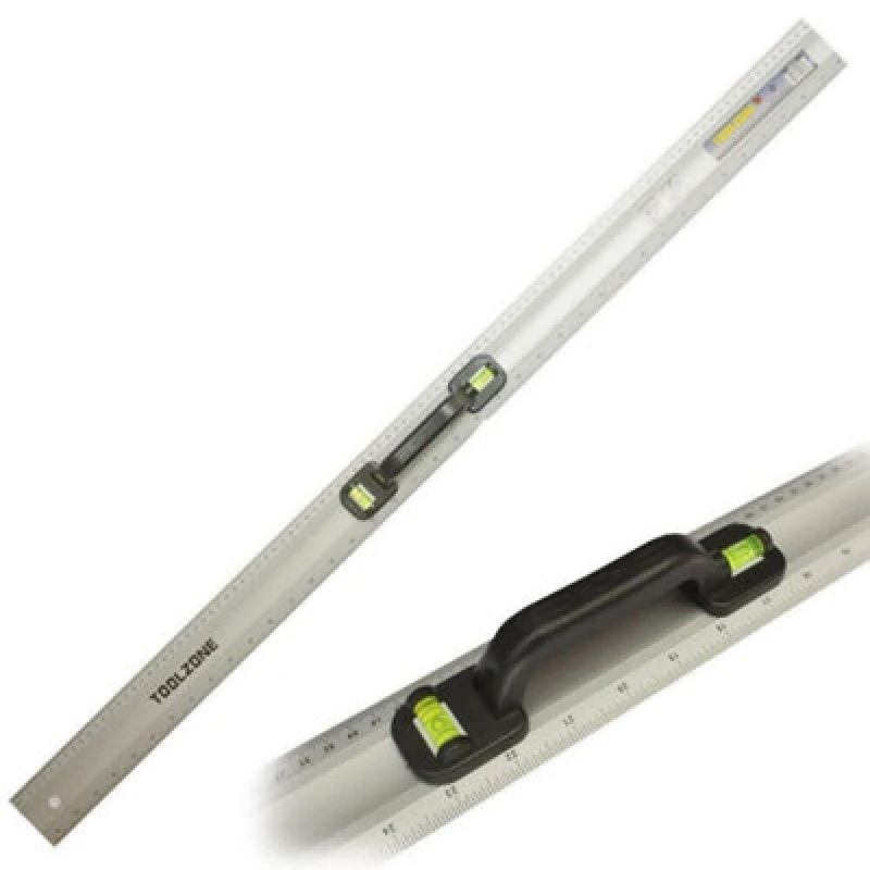 Image of Toolzone 40" Aluminium Ruler With Handles and Level KDPMS117
