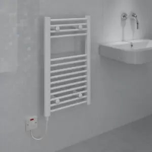 Image of Kudox 150W Electric White Towel Warmer (H)700mm (W)400mm