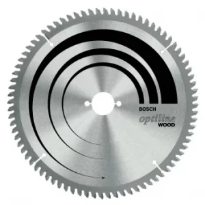 Image of Bosch 2608640435 Mitre Saw Blade Optiline for Wood 254 x 30 x 2.0m...