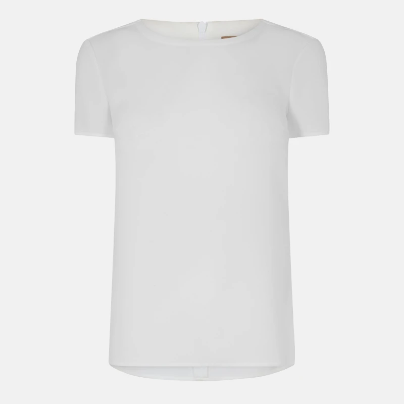 Image of Boss Womens Ilyna T-Shirt Open White female 4 (XXS)