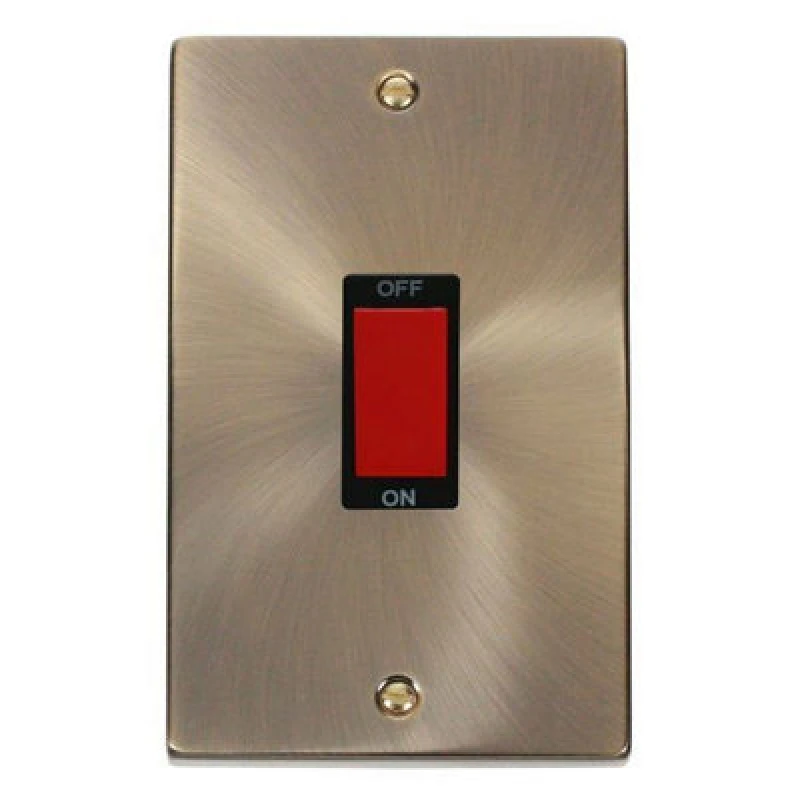 Image of SE Home Antique Brass 2 Gang Size 45A Switch Gold unisex