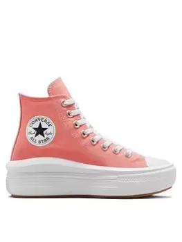 Image of Converse Chuck Taylor All Star Move Platform Seasonal Colour Hi-Tops - Pink, Size 3, Women