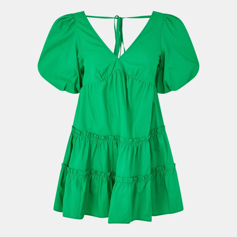 Image of Nobodys Child Womens Lennie Mini Dress Green female 4 (3XS)
