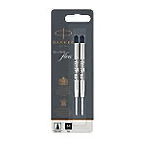 Image of Parker Ballpoint Pen Refill 1950372 Black Pack 2