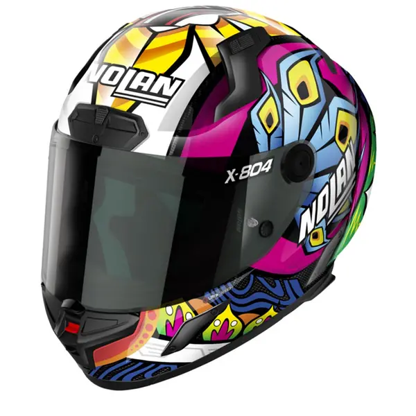 Image of Nolan X-804 RS Ultra Carbon Davies 027 Multicolor Replica Full Face Helmet Size L