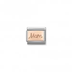 Image of Nomination Composable Classic Engraved Gold Mam Link 430108/03