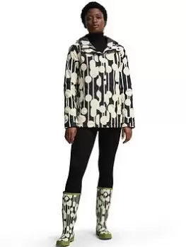 Image of Regatta X Orla Kiely Padded Mac - Black/Cream , Black/Cream, Size 8, Women