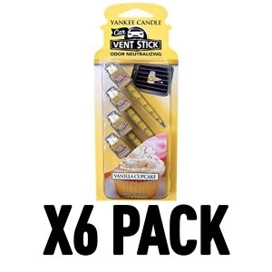 Image of Vanilla Cupcake (Pack Of 6) Yankee Candle Vent Stick
