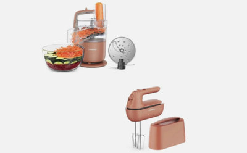 Image of Kenwood Go Food Processor & Hand Mixer Storm Clay Red