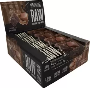 Image of Warrior Raw Protein Flapjack-Chocolate Brownie-12 bars Bars Supplements
