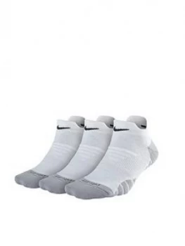 Image of Nike Dry Cushion Low 3 Pack Socks White Size M Women
