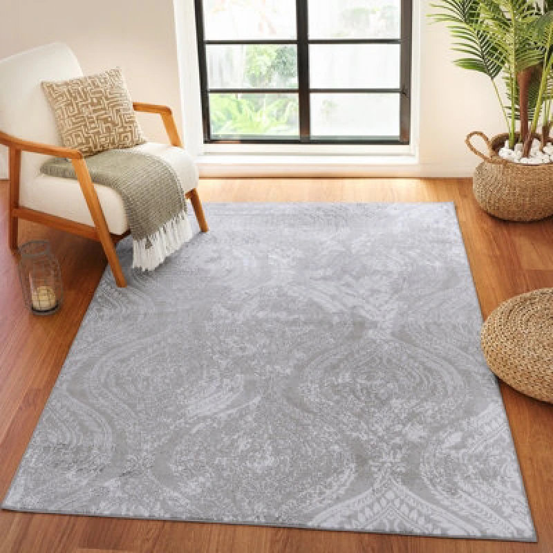 Image of Livabliss Vintage Oriental Boho Beige/white Ingrid Area Rug 160 X 220 Cm - Easy Care, Non Shedding, Ideal For Living Room & Bedroom