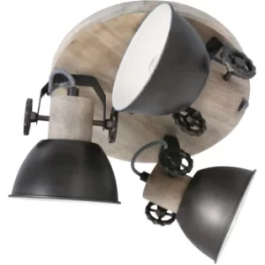 Image of Sienna Gearwood Spotlight Clusters Anthracite With Old Made Wood