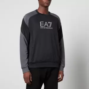 Image of EA7 Colour-Block Jersey Sweatshirt - S