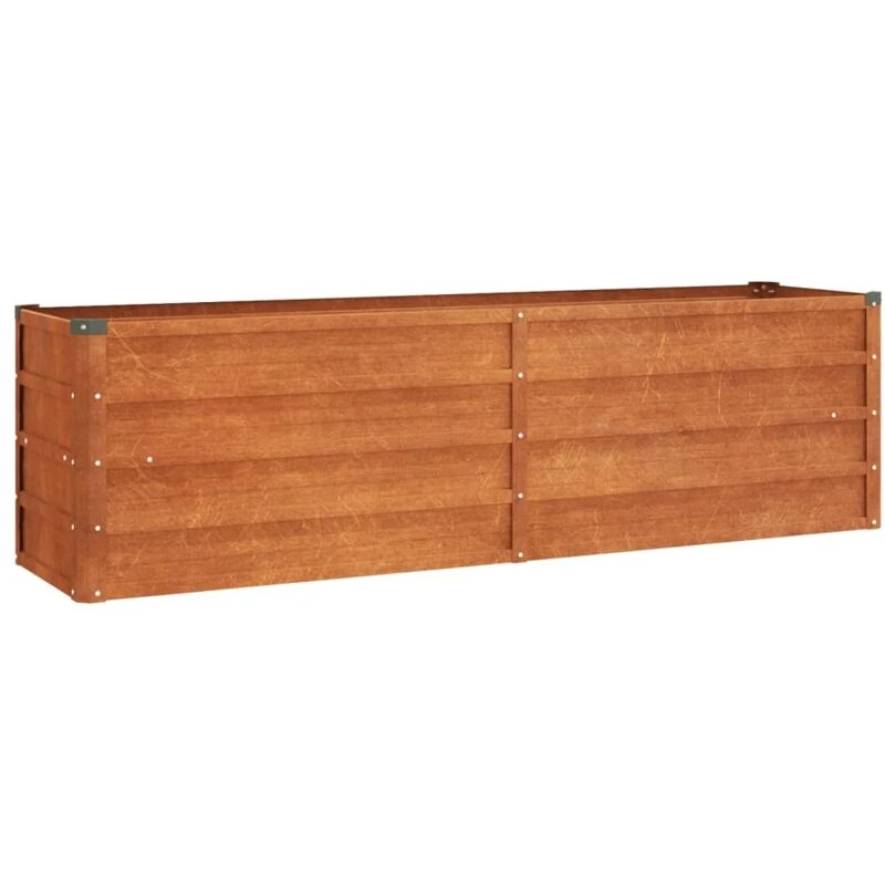 Image of vidaXL Garden Raised Bed Rusty 160x40x45cm Corten Steel, Brown 151952