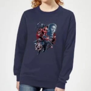 Image of Avengers: Endgame Shield Team Womens Sweatshirt - Navy - M