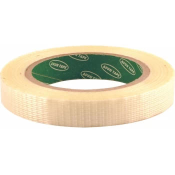 Image of Avon Cross Weave Clear Polypropylene Filament Tape - 38MM X 50M
