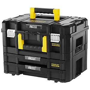 Image of STANLEY FATMAX PROSTACK Toolbox Combo Kit (Shallow + 2 Drawers)