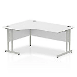Image of Impulse Cantilever 1600 Left Hand Crescent Desk White