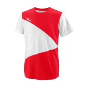 Image of Wilson Triangle Crew T Shirt Juniors - Red