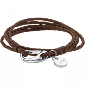 Image of Ladies STORM Stainless Steel Jax Wrap Bracelet Brown