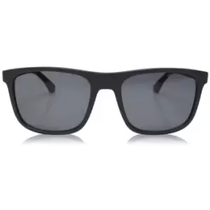 Image of Emporio Armani Black 0Ea4129 Square Sunglasses - Black