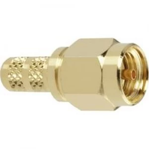 Image of SMA reverse polarity connector Plug straight 50 Amphenol RSMA